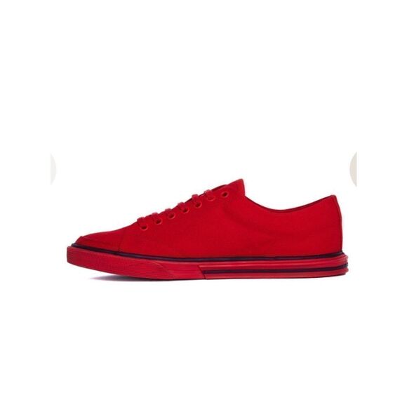 Balenciaga | Red Cotton Match Sneakers- - Picture 3 of 5
